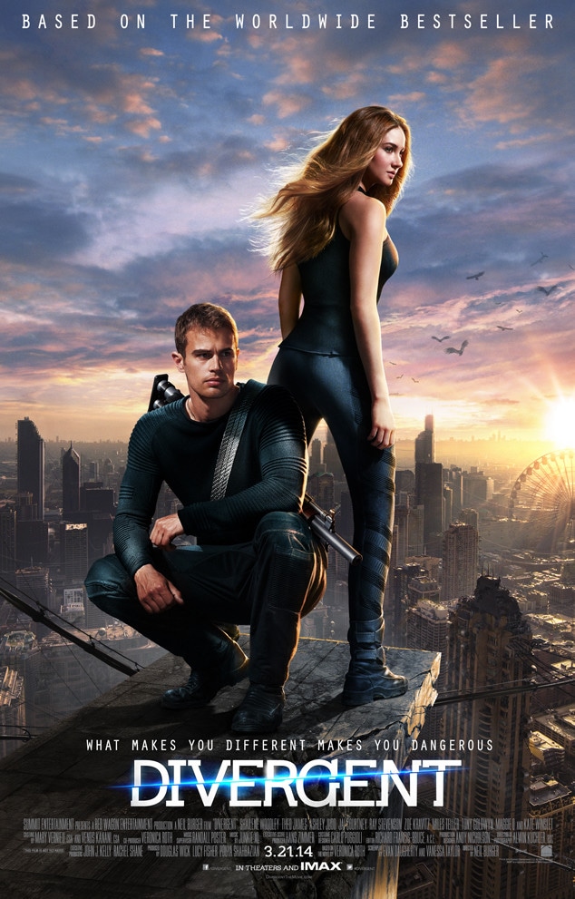 Shailene Woodley, Theo James, Divergent Poster