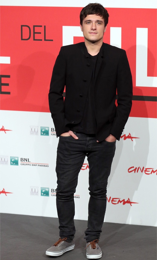 Josh Hutcherson At Rome Photocall From Hunger Games Catching Fire