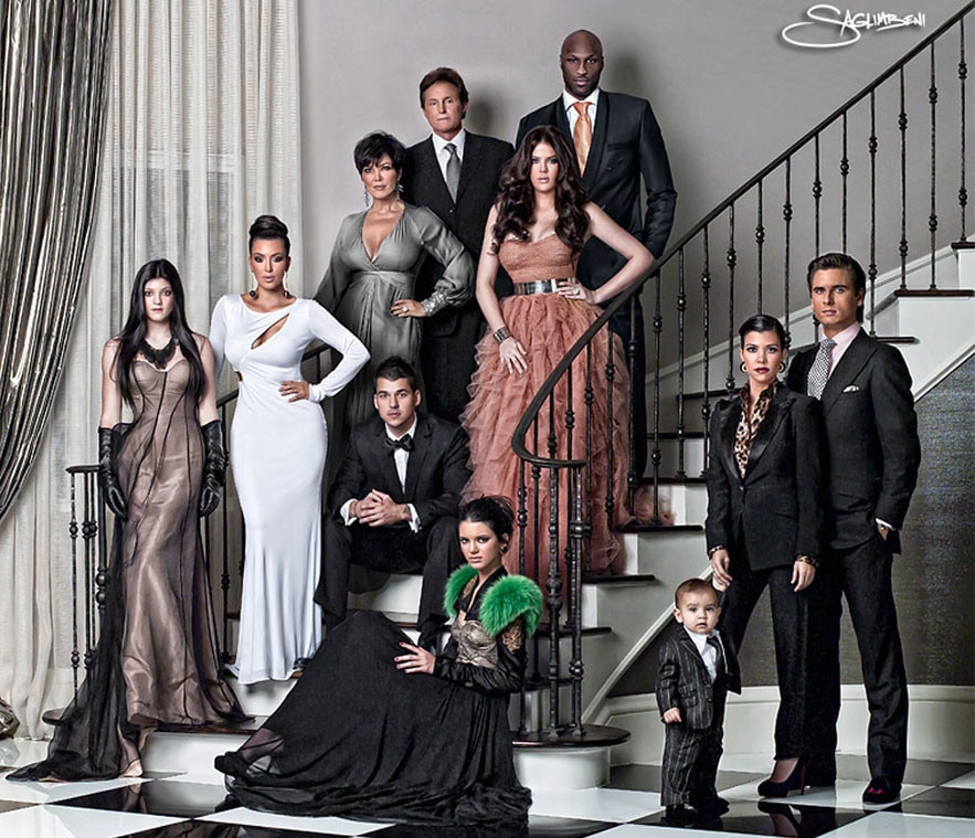 2010 From Kardashians Christmas Cards Throughout The Years