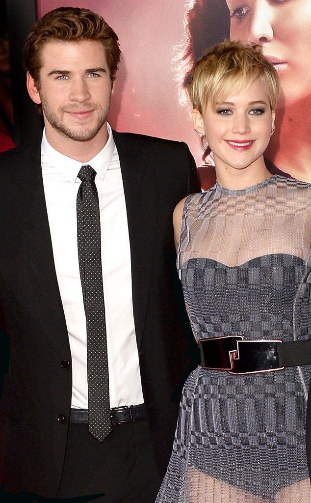 Liam Hemsworth, Jennifer Lawrence, The Hunger Games: Catching Fire