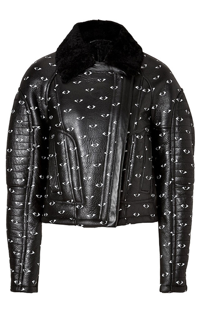 Kenzo Shearling Eye Print Jacket From Best Of Nicole Richie S Holiday