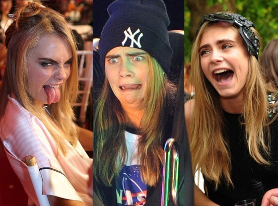 Cara Delevingne's Funny Faces—See All of the Model's Wild and Wacky ...