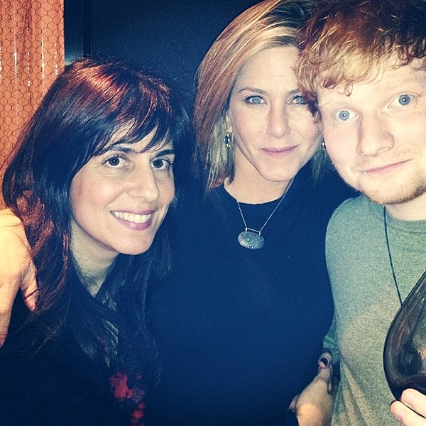 Aleen Keshishian, Jennifer Aniston, Ed Sheeran, Instagram