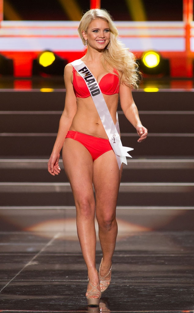 Miss Finland From Miss Universe Swimsuit Competition E News