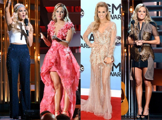 See Carrie Underwood S Many Cma Awards Wardrobe Changes E News