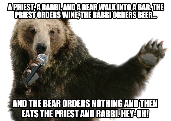 A Priest, a Rabbi, and a Bear from No One Told Us NOT To Make a Bear