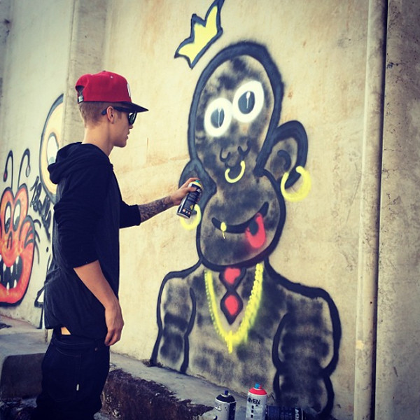 Justin Bieber Officially Charged With Vandalism After Spray
