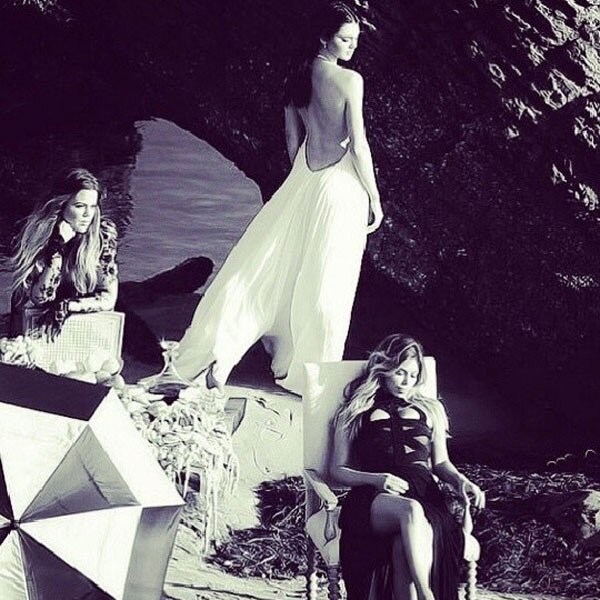 Kim's Behind-the-Scenes Beach Photo Shoot Pics! | E! News