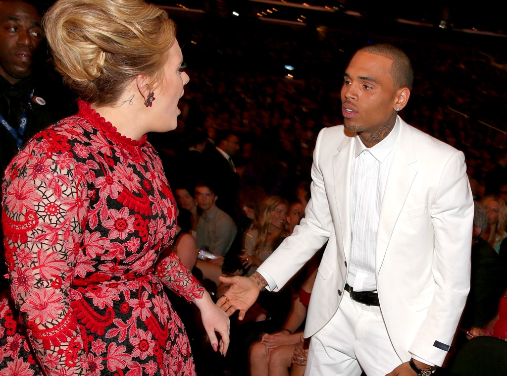 Adele, Chris Brown