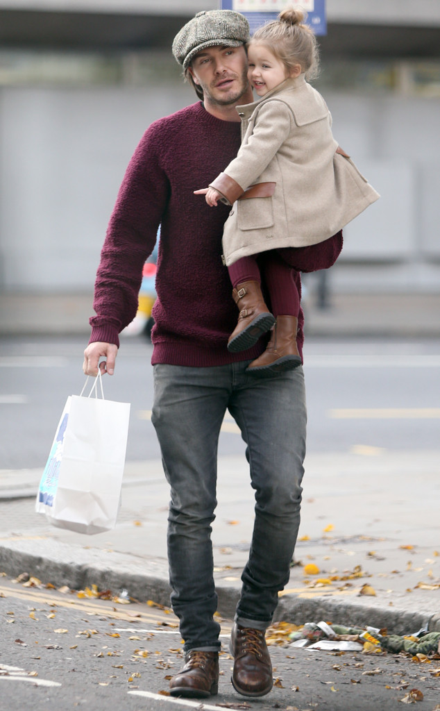 David Beckham reveals daughter Harper picks out his shoes