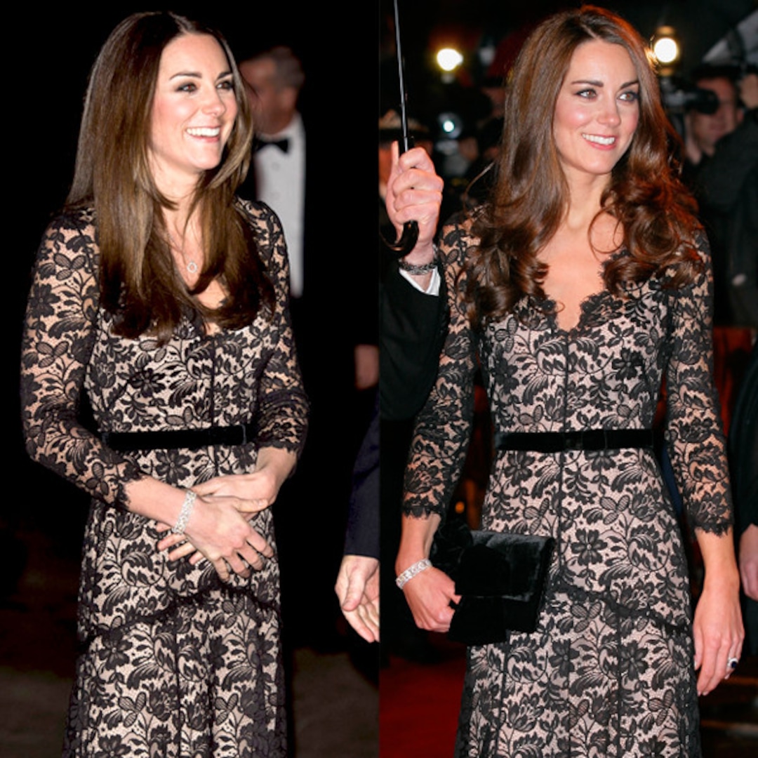 Kate Middleton Repeats Lace Alice Temperley Dress Kate Middleton Repeats Lace Alice Temperley Dress
