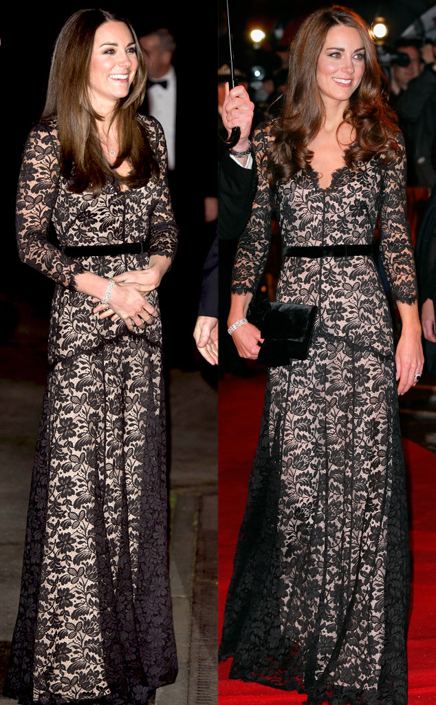 Kate Middleton Repeats Lace Alice Temperley Dress
