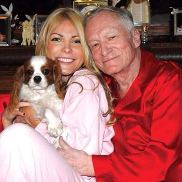 Hugh Hefner and Wife Crystal Wear Pajamas in Cuddly Christmas Card - E ...