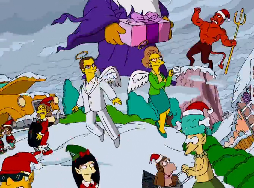 The Simpsons, Opening Credits, Mrs. Krabappel, Angel