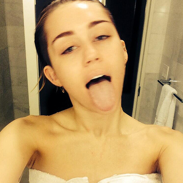 Miley Shares Shower Selfie E Online 1412