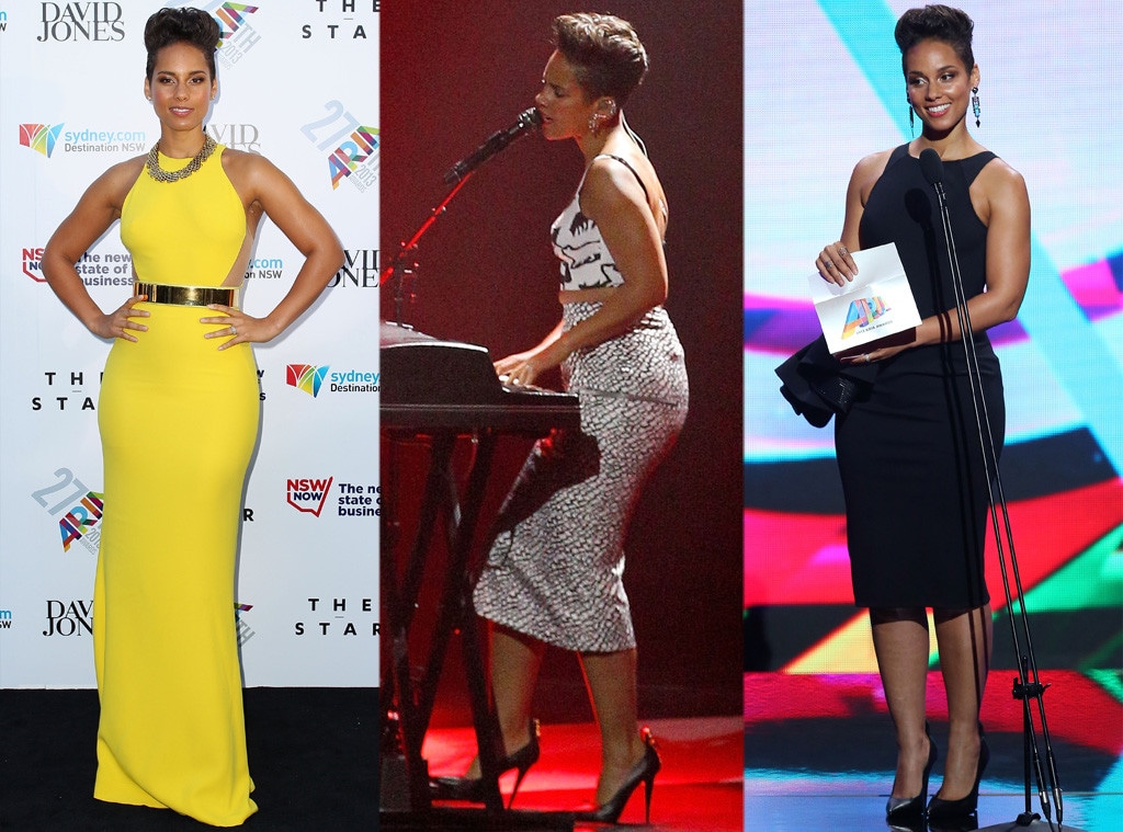 Alicia Keys Rocks Three Dresses in One Night at Aria Awards Alicia Keys Rocks Three Dresses in One Night at Aria Awards