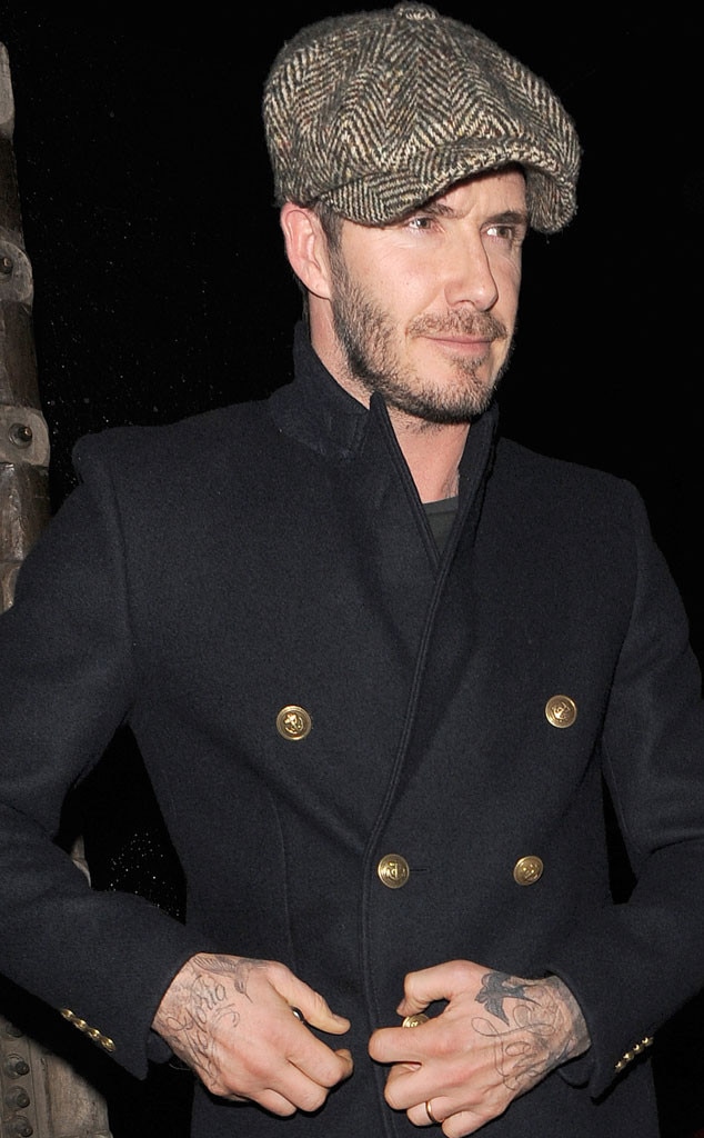 david beckham paperboy hat