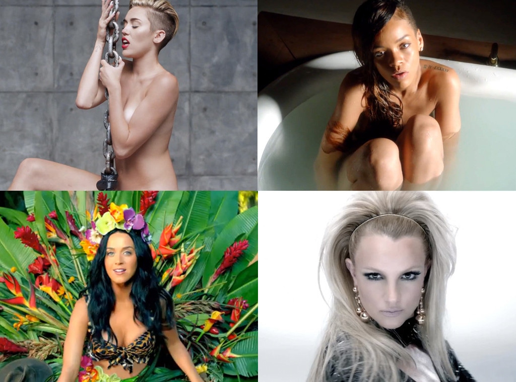 Miley Cyrus, Rihanna, Katy Perry, Britney Spears