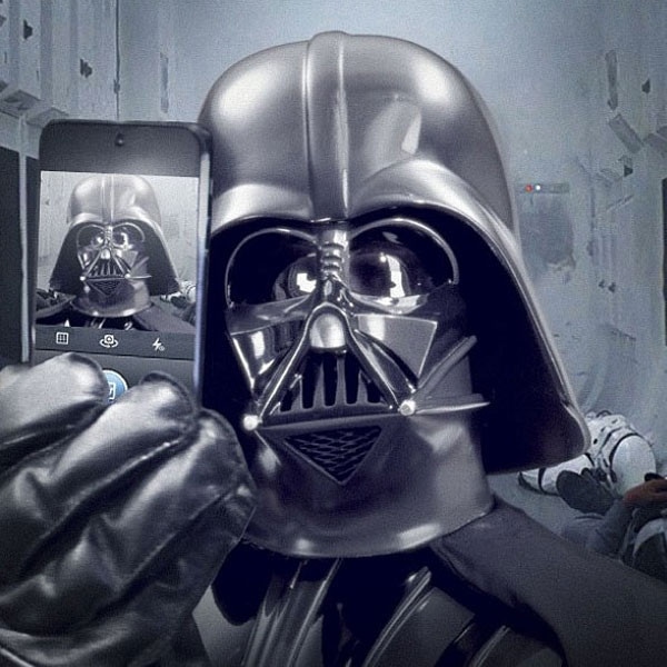 Darth Vader Selfie, Star Wars Instagram