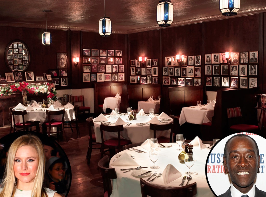 Kristen Bell, Rao's Restaurant, Don Cheadle