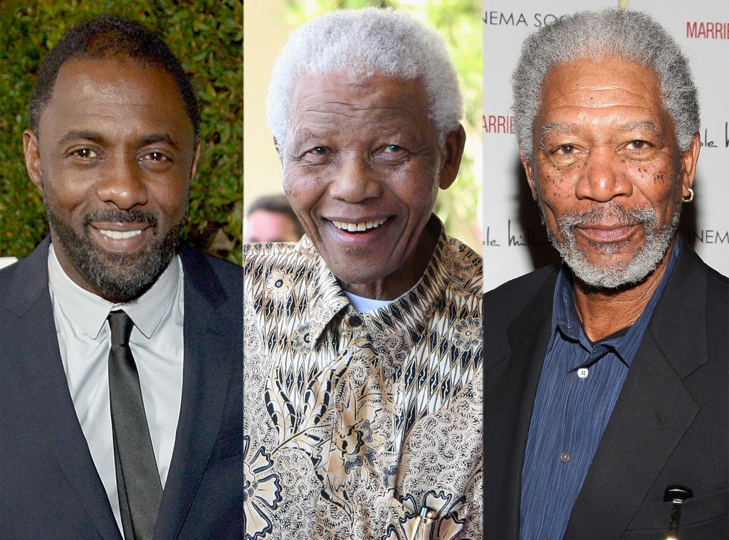 Idris Elba, Nelson Mandela, Morgan Freeman