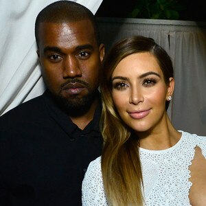 Kanye West e Kim prima di uscire
