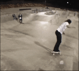 Skateboard from GIFs That Are Better in Reverse