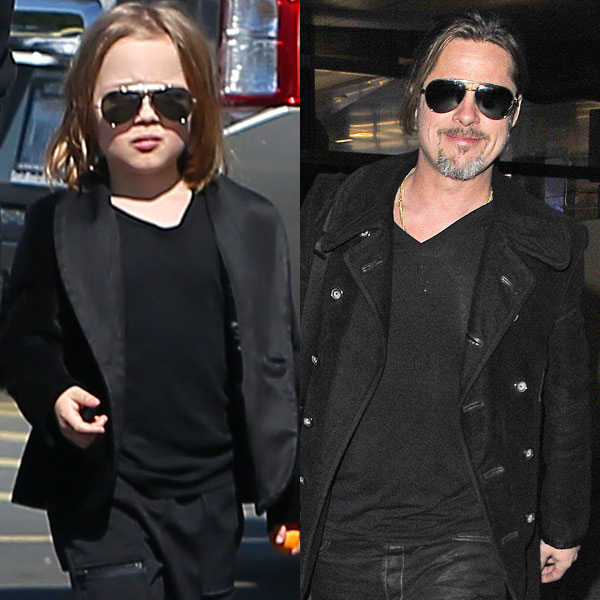 Brad Pitt and MiniMe Son Knox Share Family Day Out at the Museum E