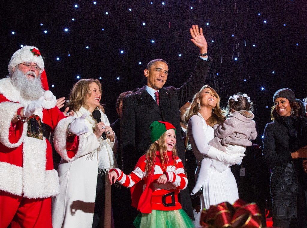 President Barack Obama, Michelle Obama, Mariah Carey