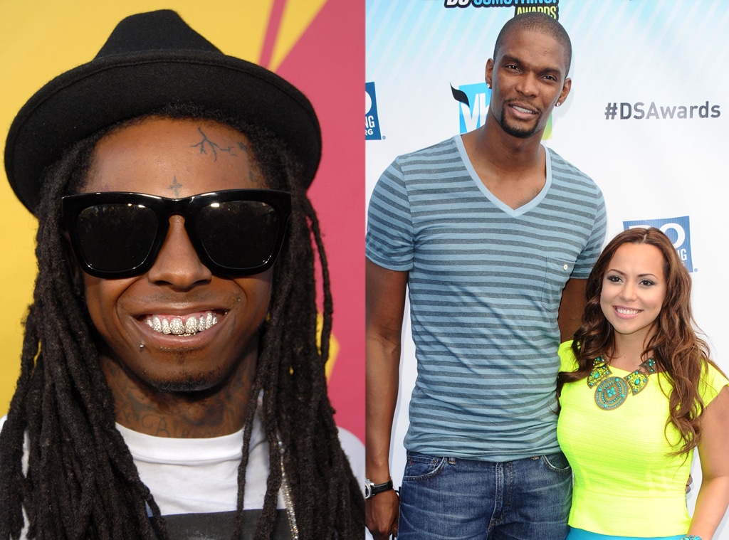 Adrienne Bosh, Chris Bosh, Lil Wayne