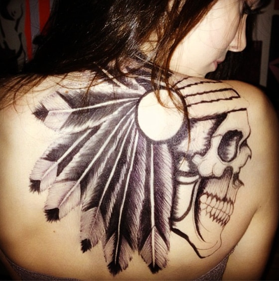 Tattoo uploaded by Arang Eleven • Full back skull. • Tattoodo