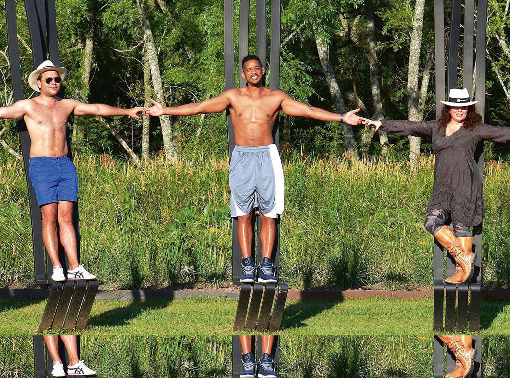 Shirtless Will Smith Shows Off Six Pack Abs And Buff Arms On