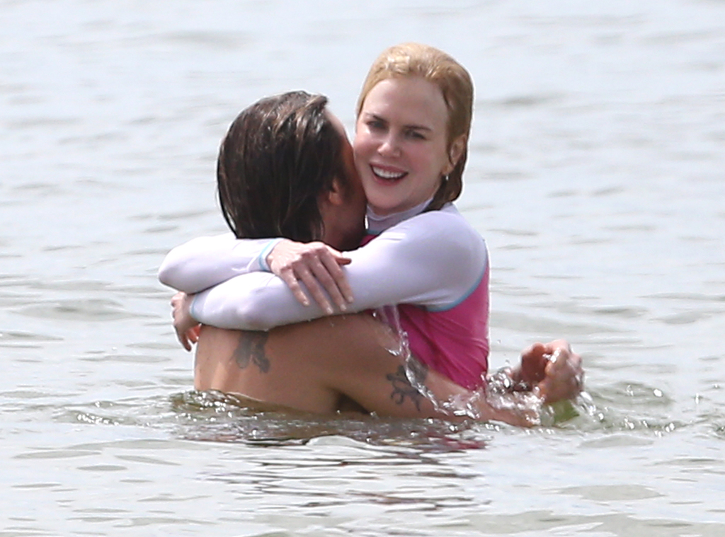 Nicole Kidman Hits the Beach in a Rash Guard in Australia 