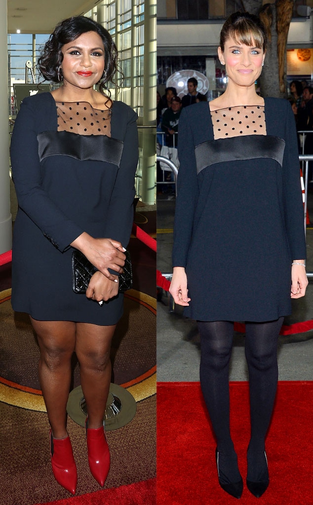 Fashion Twinsies: Mindy Kaling and Amanda Peet Fashion Twinsies: Mindy Kaling and Amanda Peet