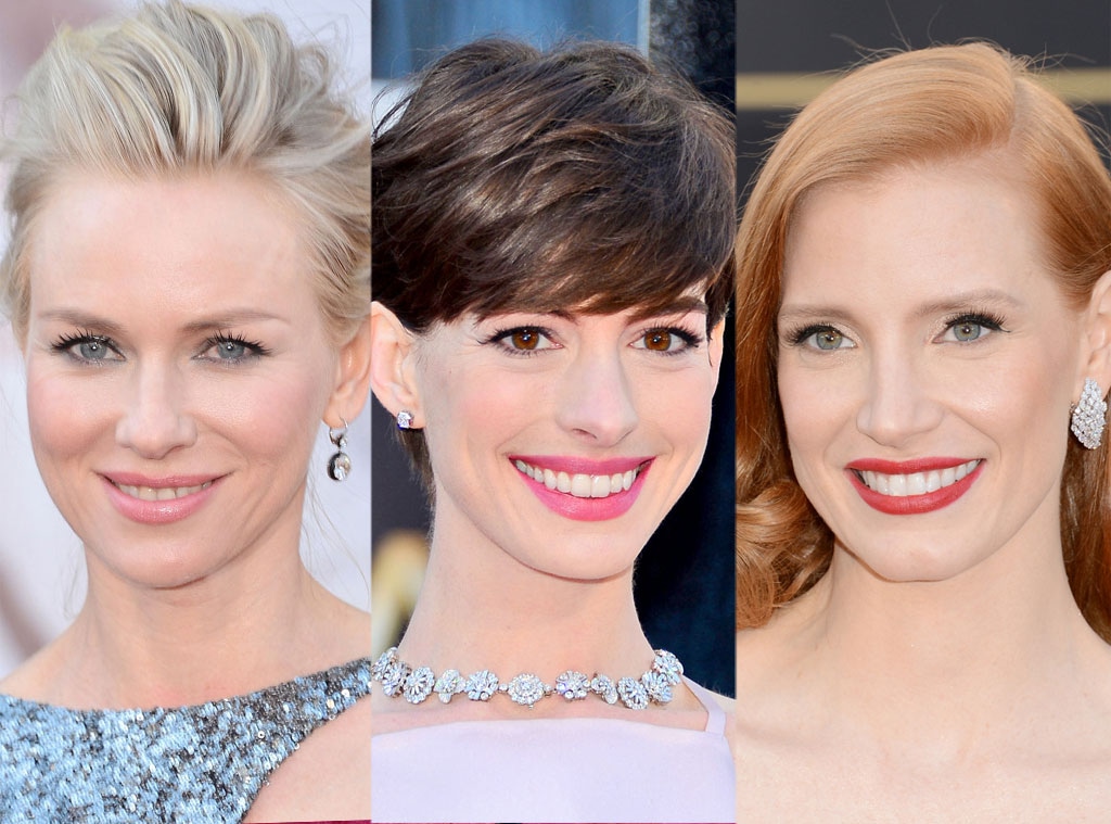 Naomi Watts, Anne Hathaway, Jessica Chastain, Oscars 2013
