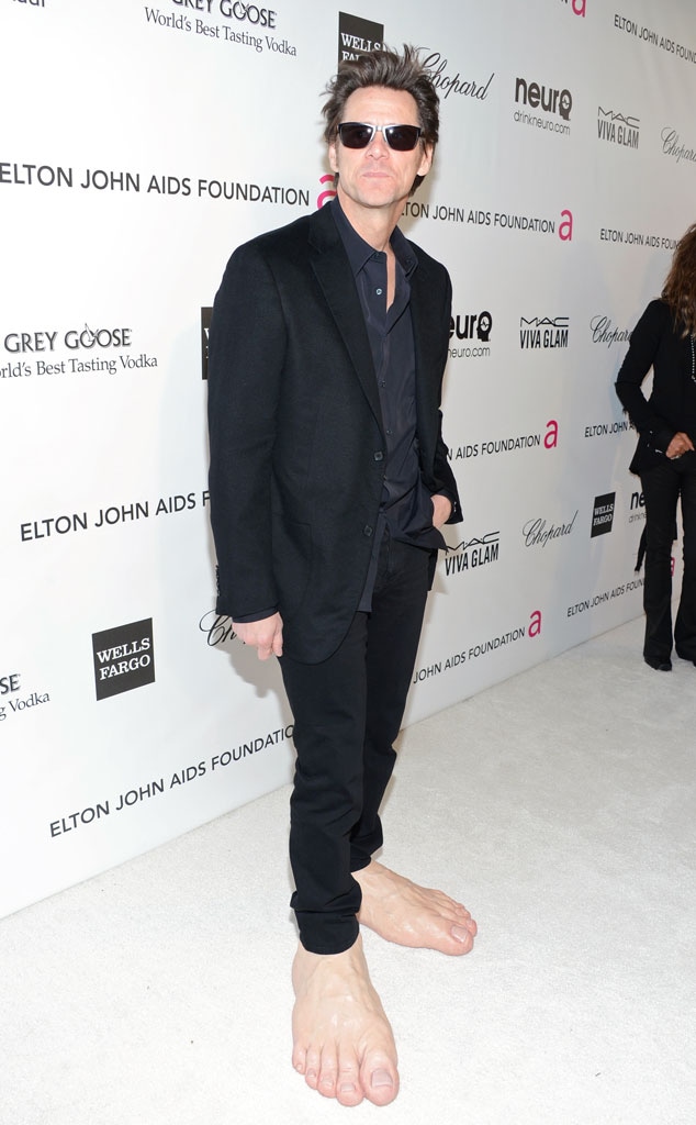 Jim Carrey, Elton John Oscars Party