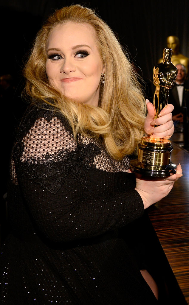 Adele from 2013 Oscars Big Stars, Candid Moments E! News