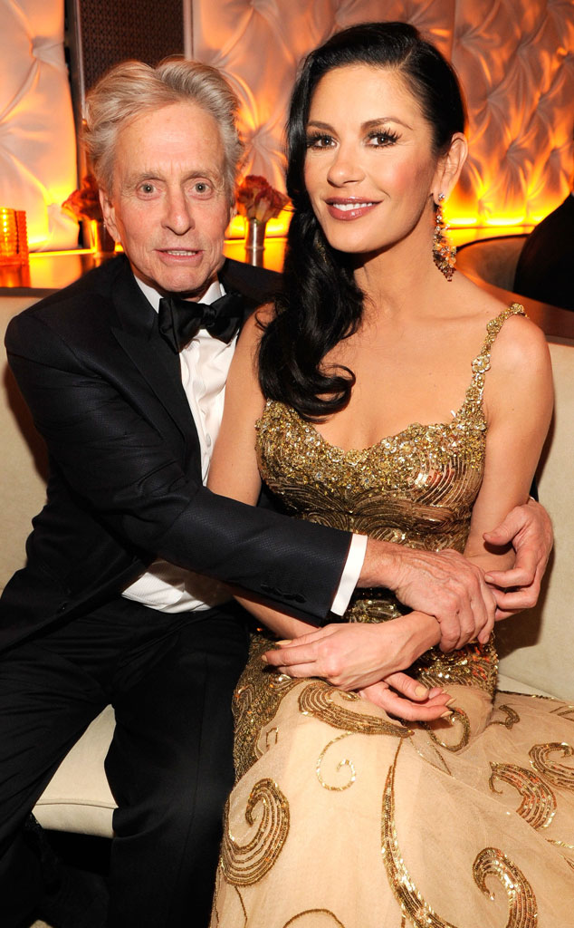 Michael Douglas, Catherine Zeta-Jones, 2013 Vanity Fair Oscar Party