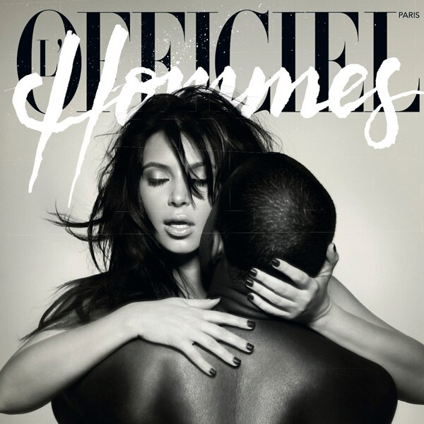 Kim Kardashian and Kanye West Pose Nude on the Cover of LOfficiel Hommes pic