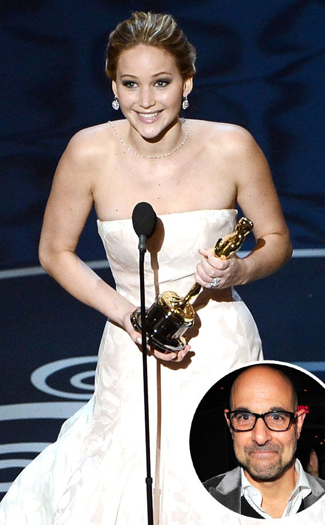 2013 Oscars Show, Jennifer Lawrence 