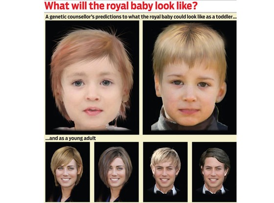 Какой будет ребенок по фото родителей нейросеть Royal Baby Revealed? Putting a Face to Prince William and Kate Middleton's Child