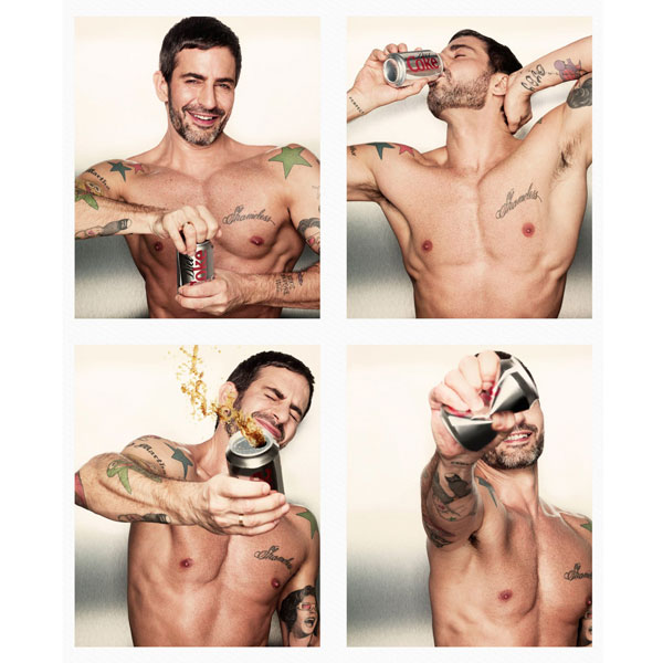 Marc Jacobs Goes Shirtless for Diet Coke Ad