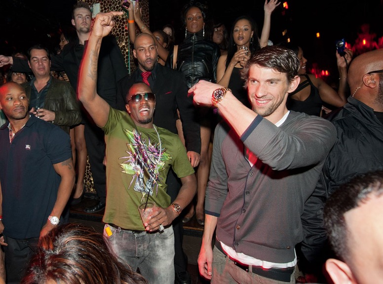 Sean Combs, Michael Phelps, Puffy, Puff Daddy