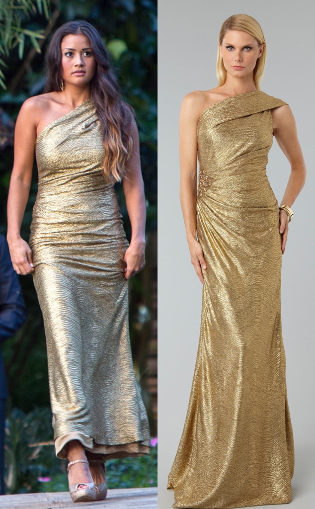 Catherine Giudici Glitters in David Meister Dress in Bachelor Finale