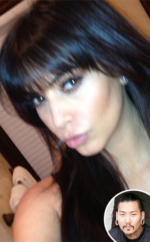 Exclusive Kim S Hairdresser Dishes On Her New Bangs E News