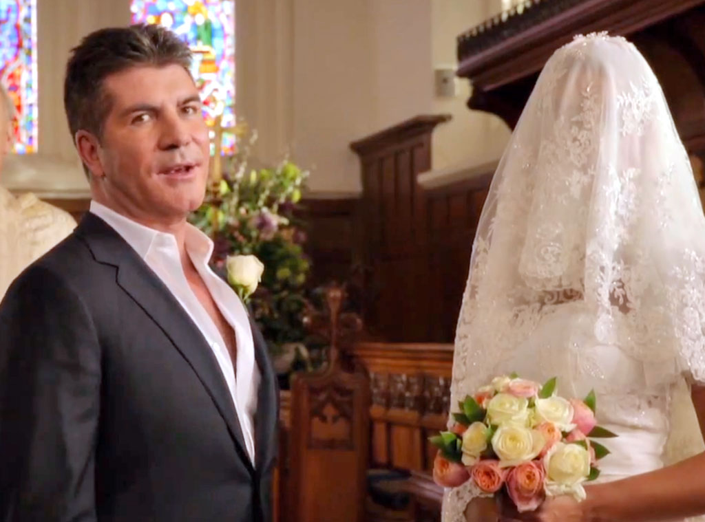 Simon Cowell Gets Married for Britain's Red Nose Day—See Who Objects