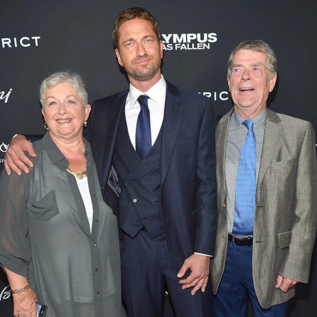 Gerard Butler Brings Mom to Olympus Premiere