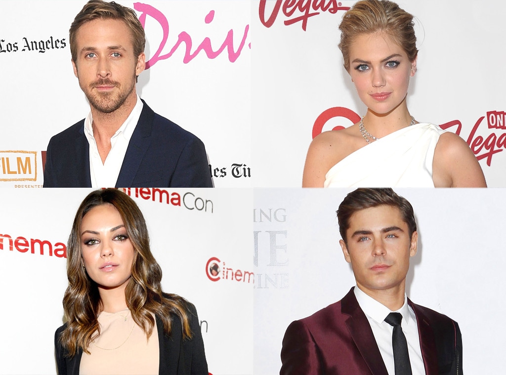 Ryan Gosling, Kate Upton, Mila Kunis, Zac Efron