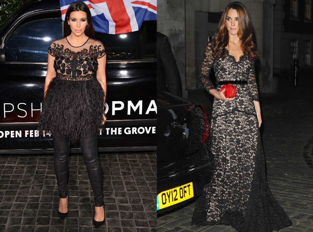 Lovely In Lace From Kim Kardashian S And Kate Middleton S Pregnancy