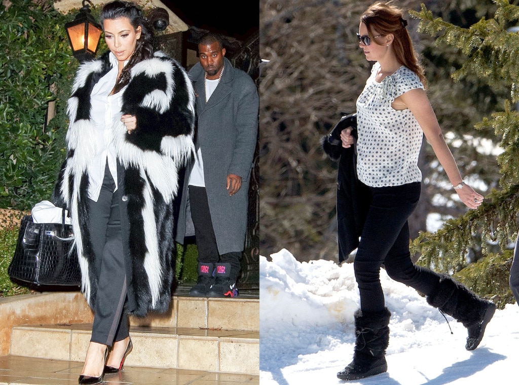 Fur Fun From Kim Kardashian S And Kate Middleton S Pregnancy Styles E News